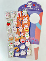 Bunny Rabbit Puffy Stickers