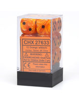 Vortex 16mm d6 Orange/Black Dice (12)