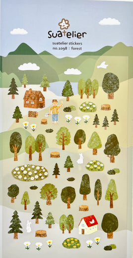 Forest Flat Stickers