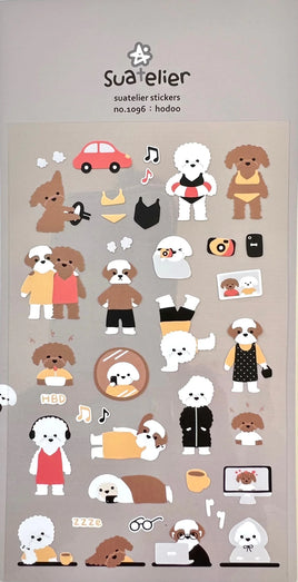 Hodoo Puppy Flat Stickers