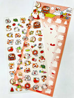 Kitten Cat Party Flat Stickers