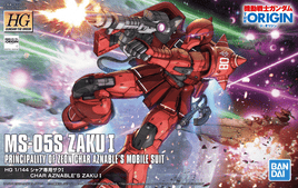 HG MS-05S Zaku I -The Origin (1/144th Scale) Plastic Gundam Model Kit