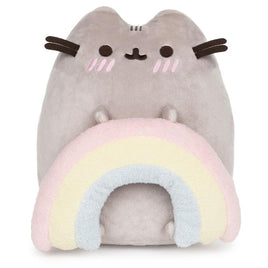 9.5" Pusheen With Rainbow