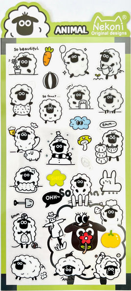 Sheep Flat Stickers