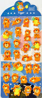 Tiger Puffy Stickers