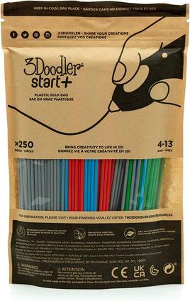 3Doodler Start 3D Printing Filament Refill Bag (x250 Strands) Primary