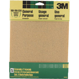 General Purpose Sandpaper Assorted