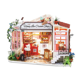 DIY Miniature Store Kit - Honey Ice Cream Shop