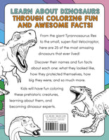 Dinosaur Book for Kids: Coloring Fun with Awesome Facts