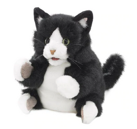 Tuxedo Kitten Hand Puppet