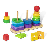 Wooden Geometric Stacker