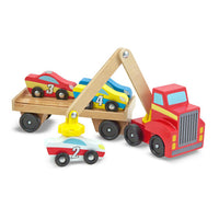 Wooden Magnetic Car Loader