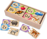 Self-Correcting Alphabet Letter Puzzles