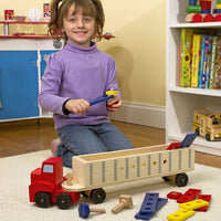 Big Rig Building Truck Wooden Play Set