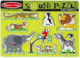 Wooden Sound Puzzle: See & Hear Zoo Animals