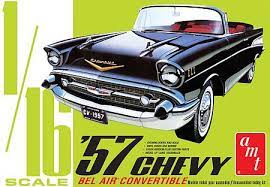 Black '57 Chevy Bel Air 1/16 Scale by AMT 1159 Media 1 of 1