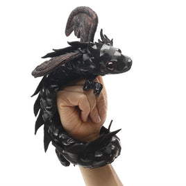 Midnight Dragon Wristlet Finger Puppet