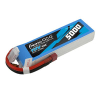 11.1V 5000mAh, 3S 45C LiPo, Deans