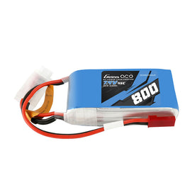 7.4V 800mAh 2S 45C LiPo: JST