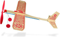 Flying Machine Balsa Airplane Rubber Band Powered Plane