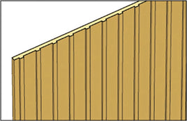 Board & Batten Siding pkg(2) Each 24 x 3-1/2 x 1/16" -- 1/4" Cap Spacing