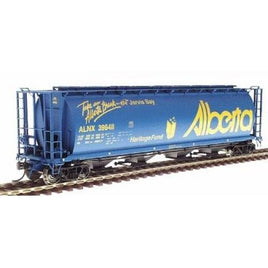 HO Scale - Cylindrical Covered Hopper - Trough Hatch - ALNX - Alberta Take A Break