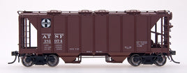 HO Scale - 1958 cu.ft. 2-Bay Covered Hopper - ATSF