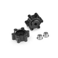 Tribute 12mm Aluminum Hex Adaptor Black (2 Pack)