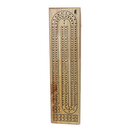 2-Track Cribbage Board: Natural