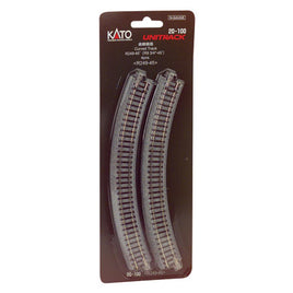 249mm 9-3/4" Radius Curve 45-Degree Unitrack (4) N Scale