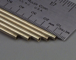 1/8 x 36" Single Round Brass Tube