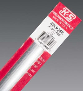 1/2 x 12" Aluminum Rod