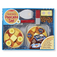 Wooden Flip & Serve Play Food Pancake Set