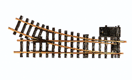 22.5 Degrees Electric Turnout - R3 Right-Hand (Diameter: 8'2" 249cm)