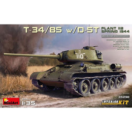 T34/85 Plant 112 Tank with D (1/35 Scale) Plastic Military Kit