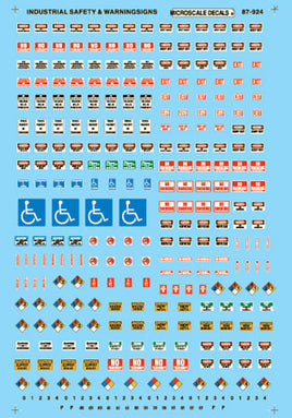 Industrial Signs Safety & Warning Signs for Industy 1985+ HO Decal Set