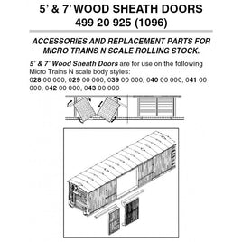 Box Car Doors -- 1-1/2 Doors for 40 or 50' Cars (12-pack)