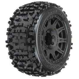 Badlands 3.8 All Terrain Tires Mounted Front/Rear 1/10 Scale