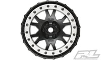 Impulse Pro-Loc Black Wheels with Stone Gray Rings for Traxxas X-MAXX 1/8 Scale