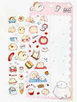 Nekoni Little Pig Flat Stickers