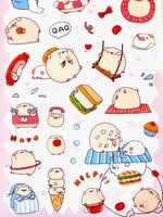 Nekoni Little Pig Flat Stickers