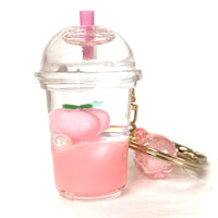 Pink Pearl Boba Floaty Key Charm