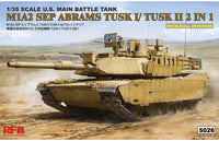 MiA2 SEP Abrams Tusk 1/Tusk 2 with Interior (1/35 Scale) Plastic Military Model Kit