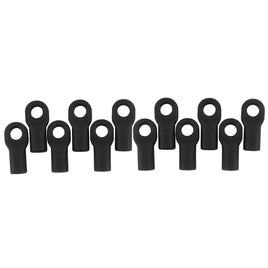 Short Rod Ends (12), Black: TRA 1/10