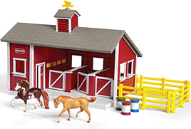 Breyer Stablemates Red Stable Playset