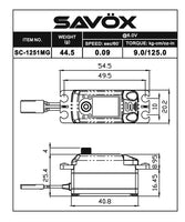 High Speed Low Profile Servo (BLACK)