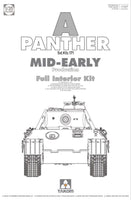 Panther A Mid-Early Production with Interior (1/35 Scale) Plastic Military Model Kit