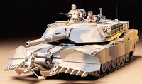 U.S. M1A1 Abrams with Mine Plow (1/35 Scale) Plastic Military Model Kit