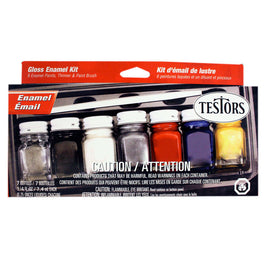 Gloss Enamel 6-Color Paint Set