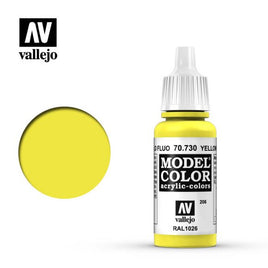 Fluorescent Yellow (#206) Model Color Acrylic Paint 17 ml